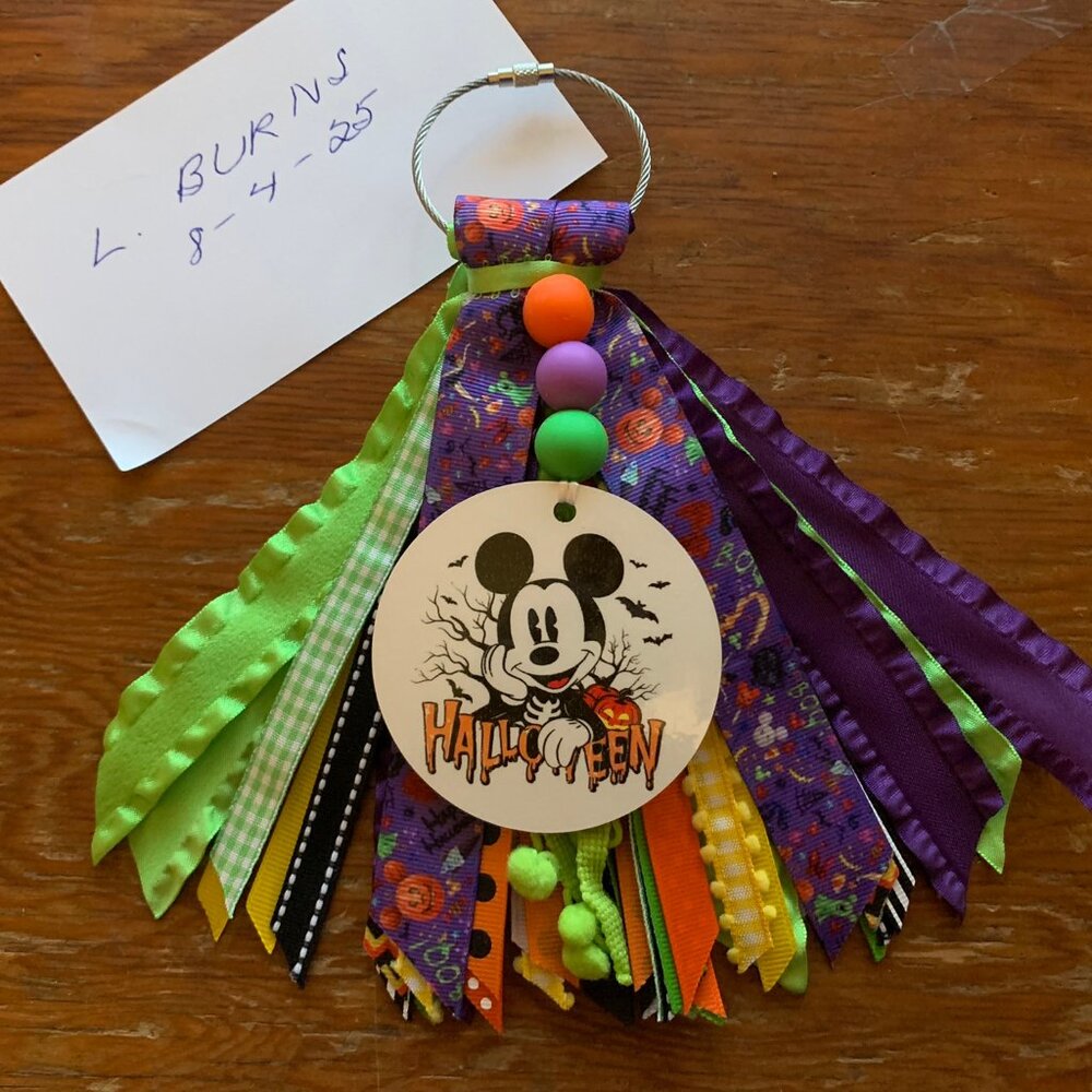 Mickey Mouse Halloween Bogg Bag Tassel/Tag